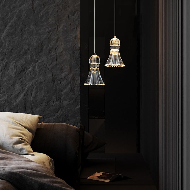 Acrylic Down Lighting Pendant Contemporary Badminton Hanging Light for Bedroom