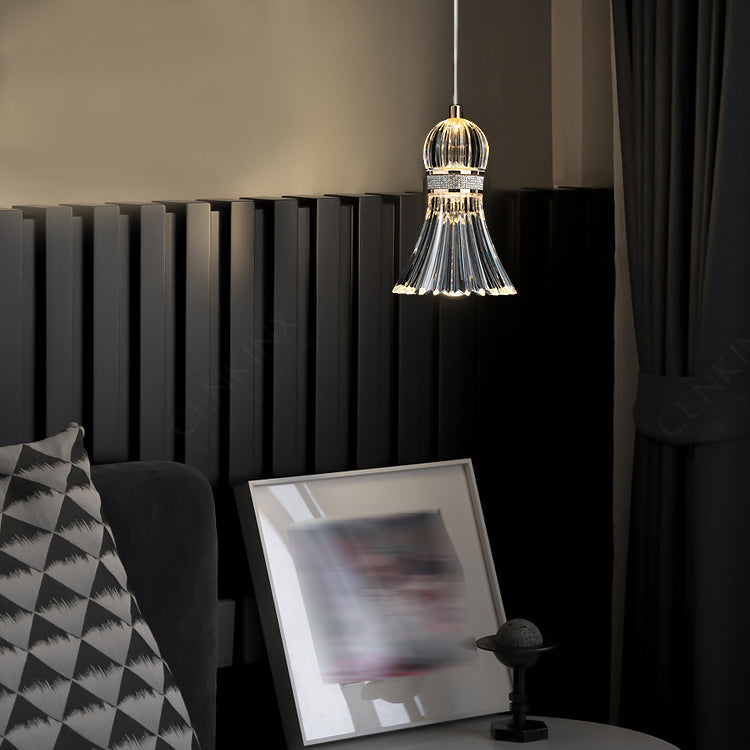 Acrylic Down Lighting Pendant Contemporary Badminton Hanging Light for Bedroom