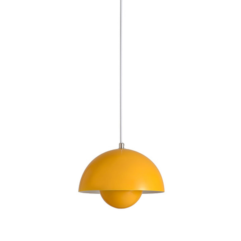 Modern Nordic Geometric Pendant Light Wrought Iron Macaron Hanging Lamp for Interior Spaces
