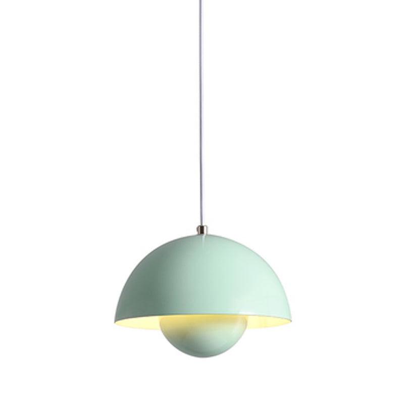 Modern Nordic Geometric Pendant Light Wrought Iron Macaron Hanging Lamp for Interior Spaces