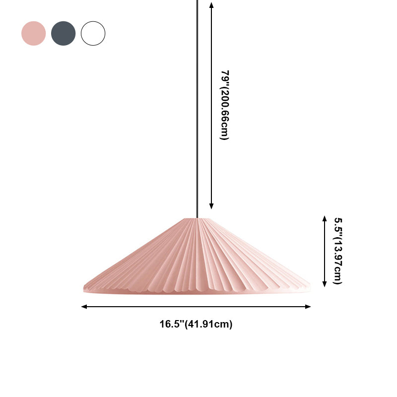 Macaron artistique moderne pendant lampe à la lampe effilée pour les espaces intérieurs