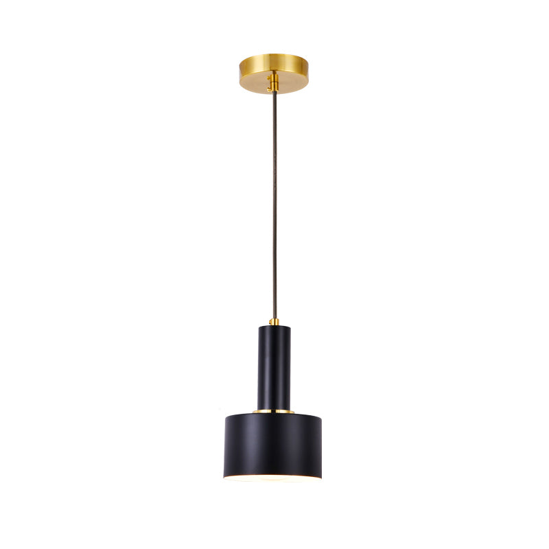 Lampe de suspension de la lumière cylindrique artistique moderne de la lampe suspendue en fer pour salle