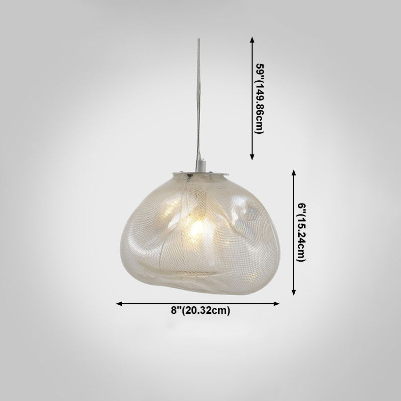 1 Lichthängeleuchte moderne geometrische Federlampe für das Restaurant