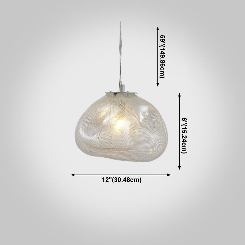 1 Lichthängeleuchte moderne geometrische Federlampe für das Restaurant