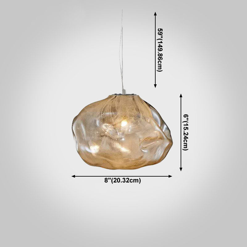 1 Lichthängeleuchte moderne geometrische Federlampe für das Restaurant