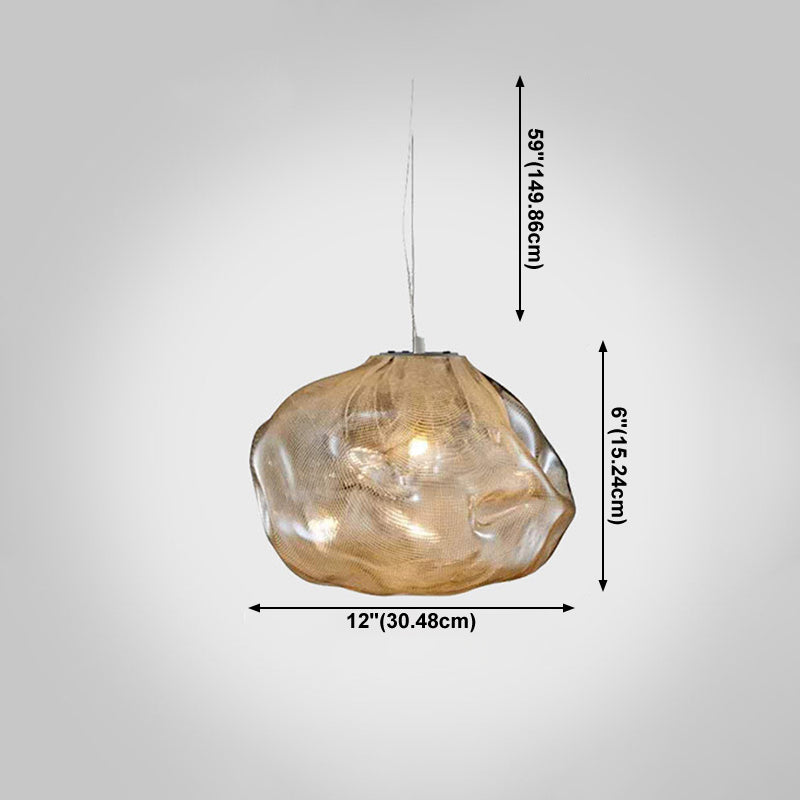 1 Lichthängeleuchte moderne geometrische Federlampe für das Restaurant