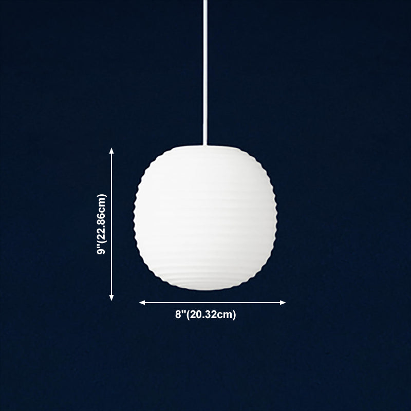 Pendre de style moderne Verre Lumière 1 lumière suspendue Lumière en blanc pour le chevet