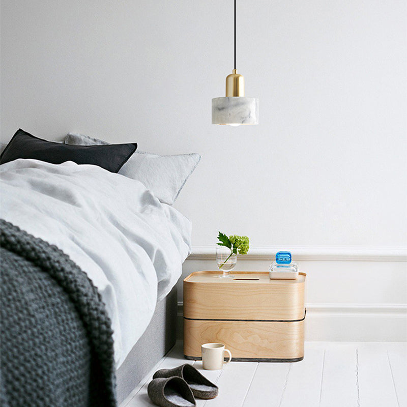 1 Licht anheizt Beleuchtung moderner Stilzylinderform Steinhängerlampe