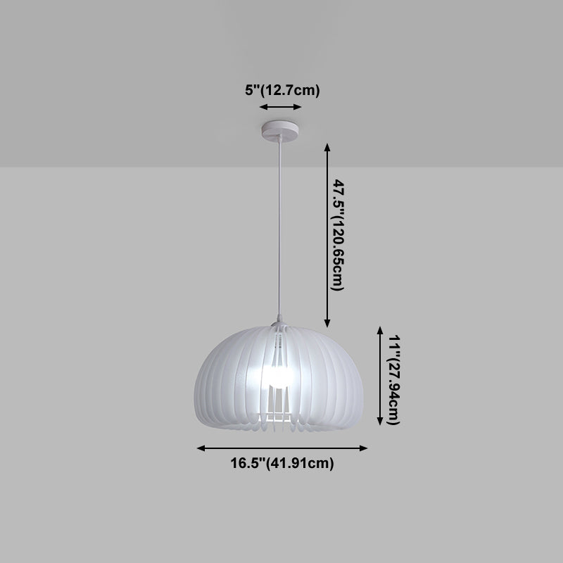 Style moderne Creative Hanging Lamp Acrylique 1 Light Pumpkin Shape Pendante Pendante for Corridor