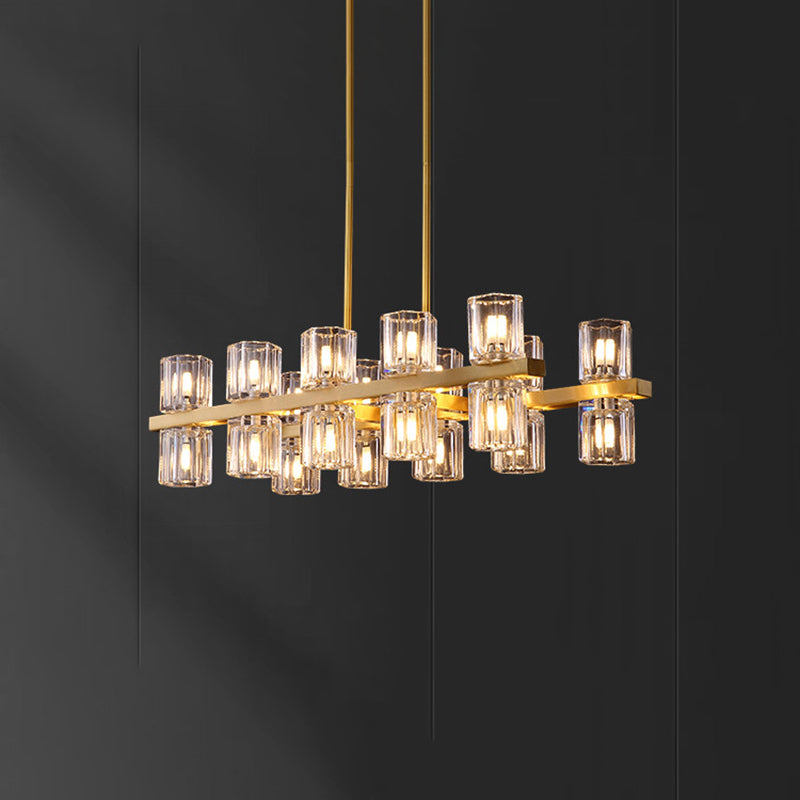 Cocina de luz nórdica de la isla de la isla simple lámpara colgante de techo