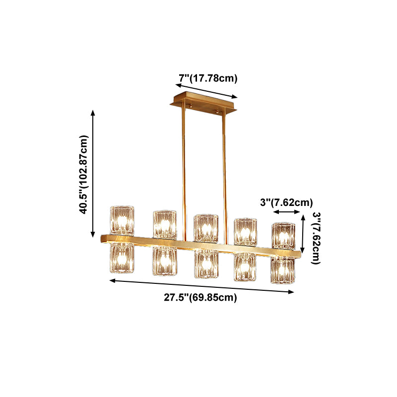 Cocina de luz nórdica de la isla de la isla simple lámpara colgante de techo