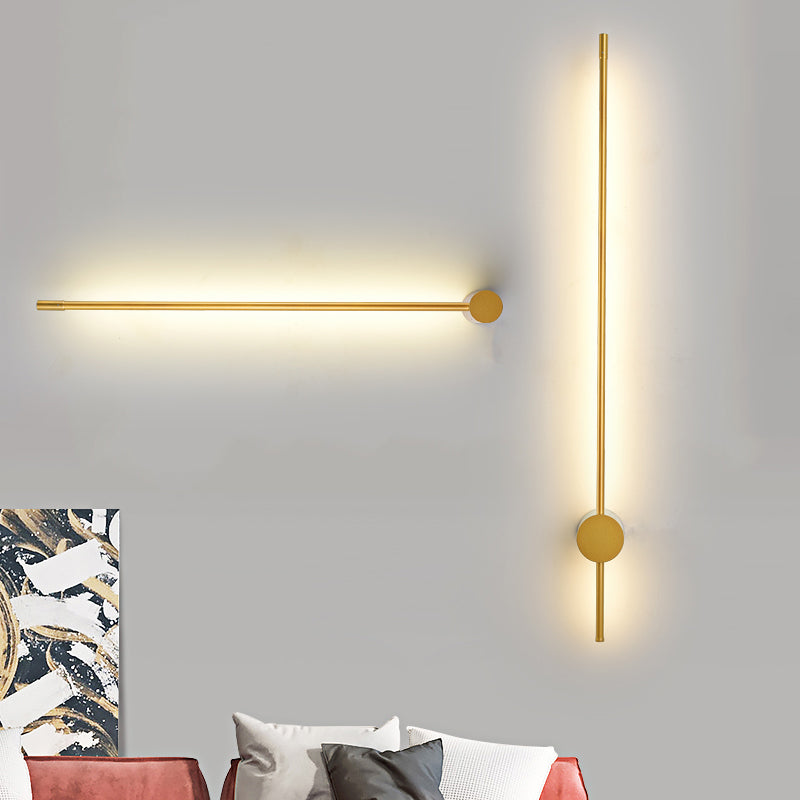 Moderner Stil Metallic Linear Wall Light kreative Beleuchtung für Wohnzimmer Wohnzimmer