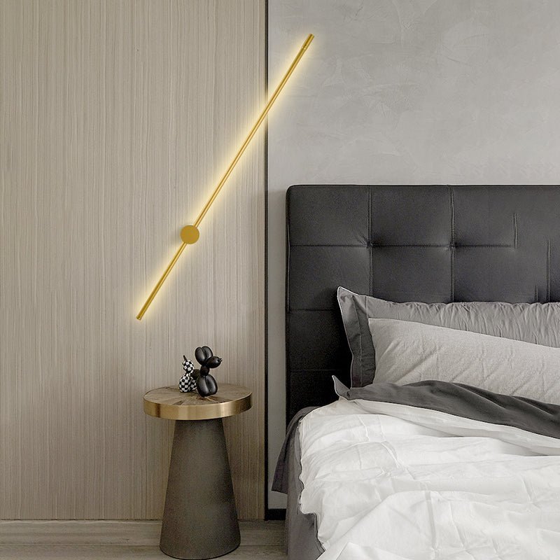 Moderner Stil Metallic Linear Wall Light kreative Beleuchtung für Wohnzimmer Wohnzimmer