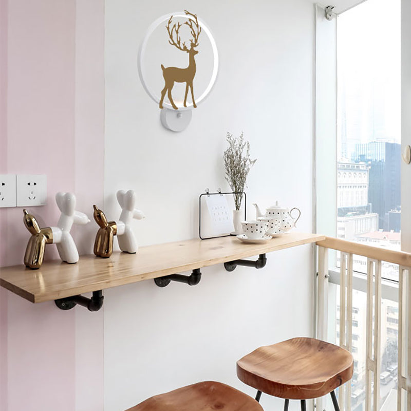 Modernist Wall Sconce LED Minimalism Deer Wall Mounted Light for Dining Room
