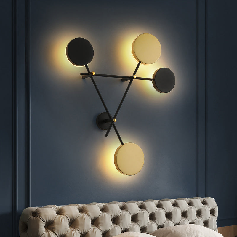 Luz de la pared de la sala de estar Minimalismo moderno LED 4 Ligera de montaje de pared