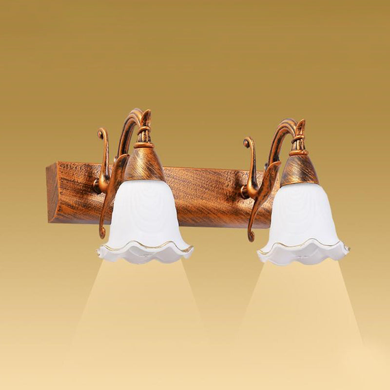 Moderne einfache Make -up -Spiegel leichte nordische Badezimmer Glasschattenspiegel Lampenlampe