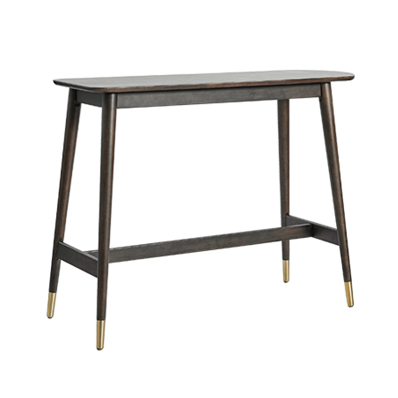 Industrial Wood Trestle Bar Table Specialty Indoor Bistro Table - 53" x 18" x 40"