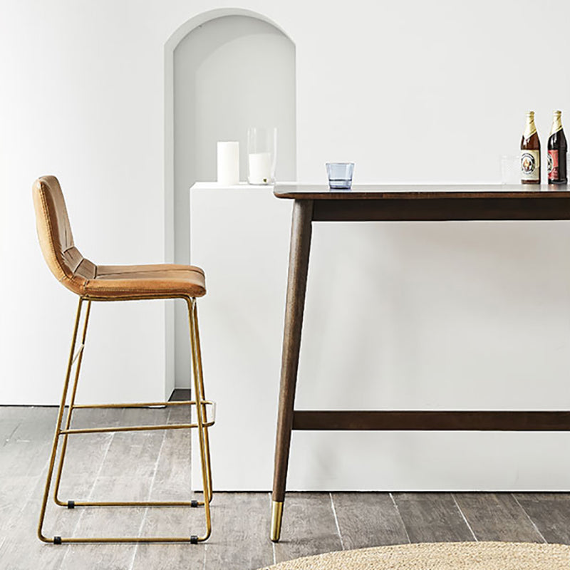 Industrial Wood Trestle Bar Table Specialty Indoor Bistro Table - 53" x 18" x 40"