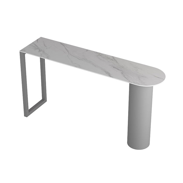 Stone Kitchen Double Pedestal Hall/Pub Table Modern Bistro Bar Height Cocktail Table