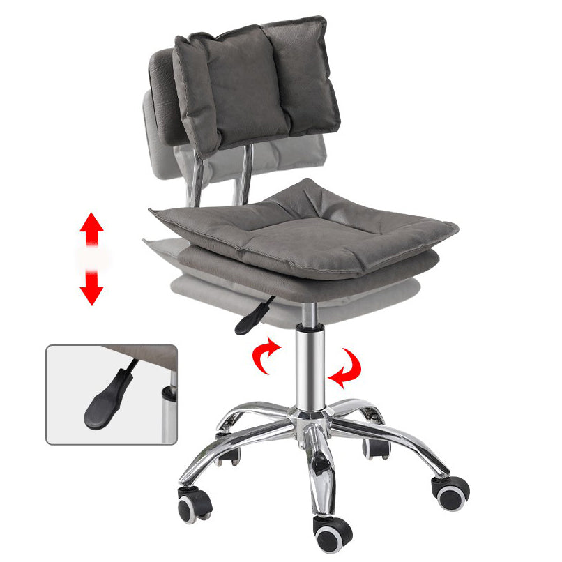 Schwenkbar verstellbarer moderner Barhocker Büro Low Back Leder Counterstuhl
