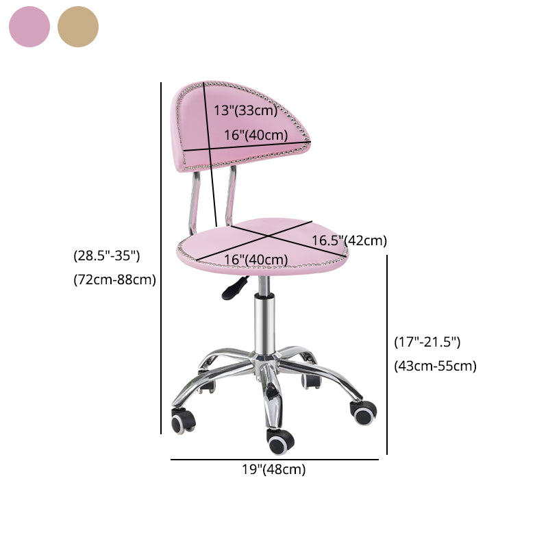 Schwenkbar verstellbarer moderner Barhocker Büro Low Back Leder Counterstuhl
