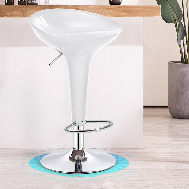 Modern Liftable Rotatable Counter Stool Steel Household Bar Stool with Pedal