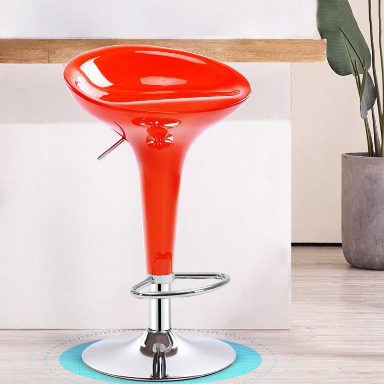 Modern Liftable Rotatable Counter Stool Steel Household Bar Stool with Pedal