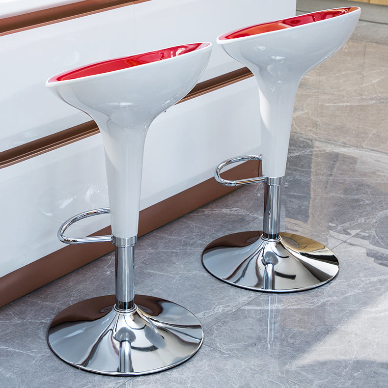 Modern Liftable Rotatable Counter Stool Steel Household Bar Stool with Pedal