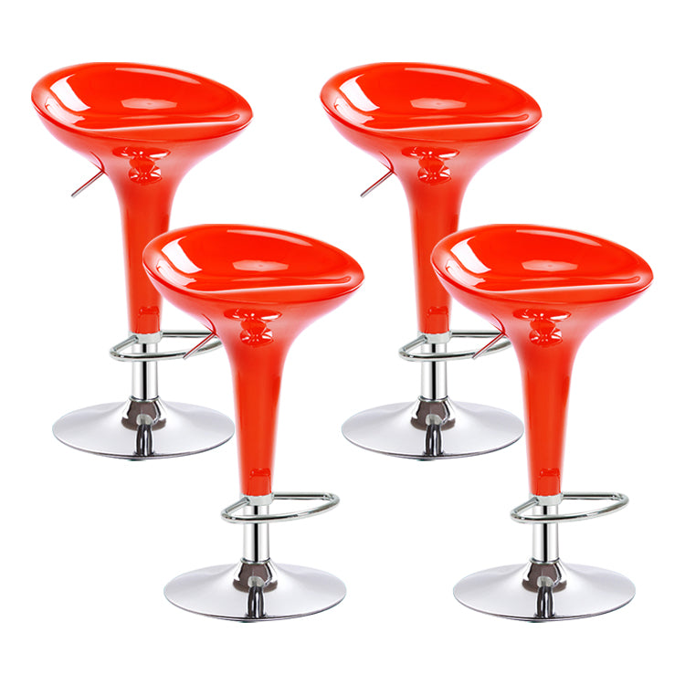 Modern Liftable Rotatable Counter Stool Steel Household Bar Stool with Pedal