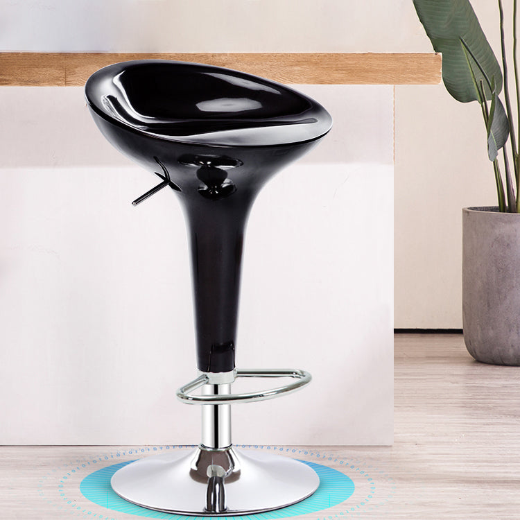Modern Liftable Rotatable Counter Stool Steel Household Bar Stool with Pedal