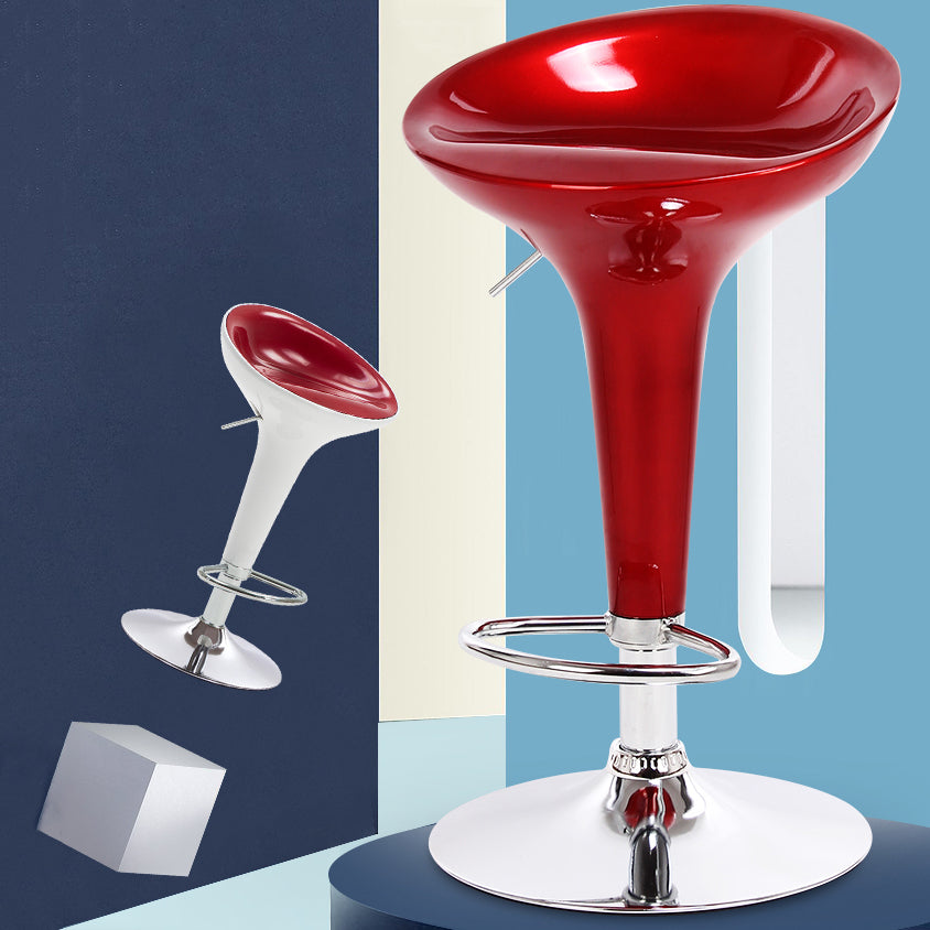 Modern Liftable Rotatable Counter Stool Steel Household Bar Stool with Pedal