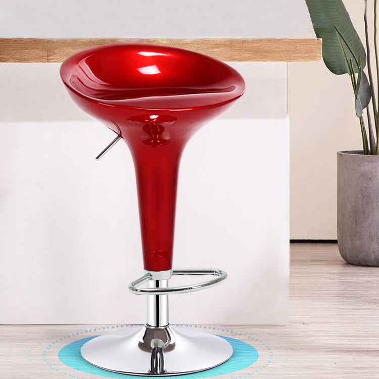 Modern Liftable Rotatable Counter Stool Steel Household Bar Stool with Pedal
