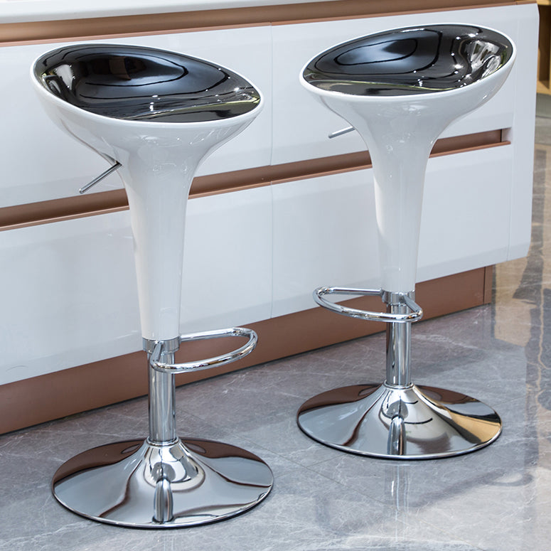 Modern Liftable Rotatable Counter Stool Steel Household Bar Stool with Pedal
