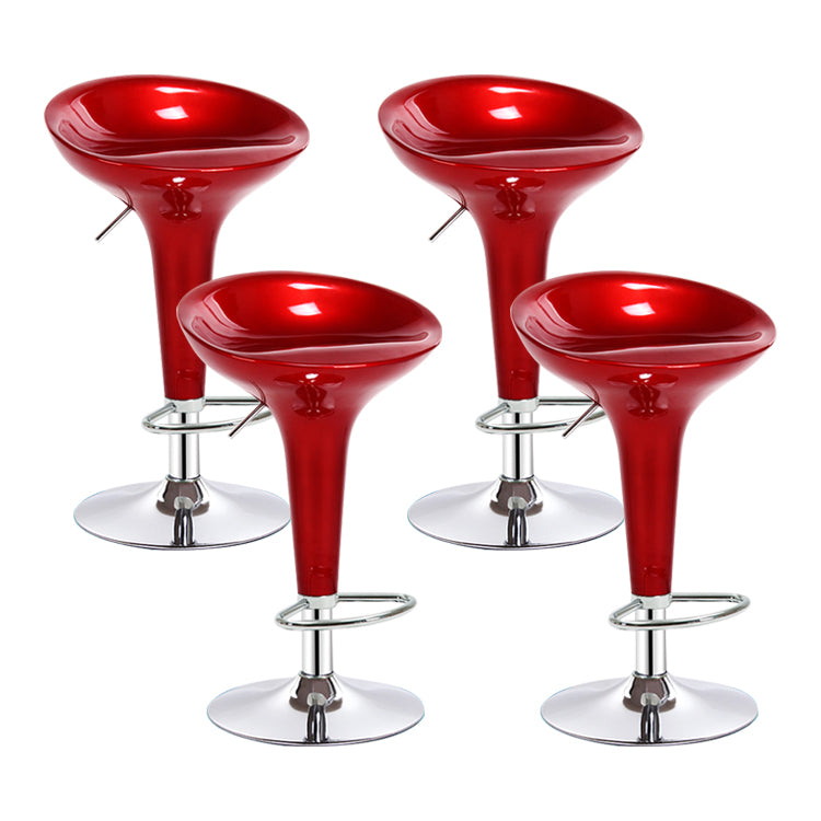 Modern Liftable Rotatable Counter Stool Steel Household Bar Stool with Pedal