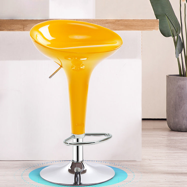 Modern Liftable Rotatable Counter Stool Steel Household Bar Stool with Pedal