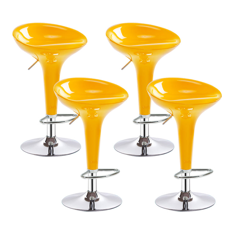 Modern Liftable Rotatable Counter Stool Steel Household Bar Stool with Pedal
