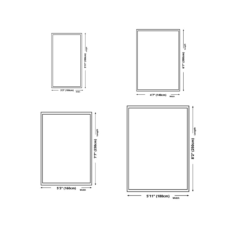 Feather Polyester Rug Area Carpet Anti-Slip Washable Rug for Living Room