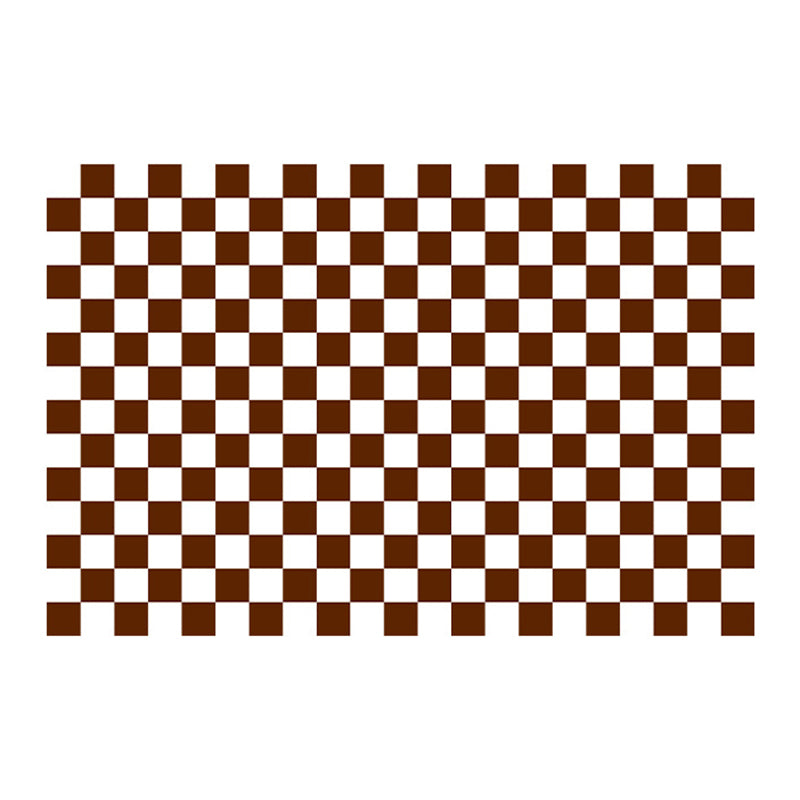 Colorful Checkered Rug Indoor Carpet Polyester Non-Slip Backing Rug for Living Room