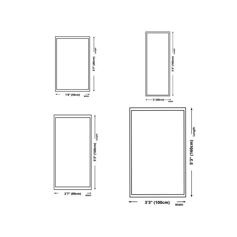 Colorful Checkered Rug Indoor Carpet Polyester Non-Slip Backing Rug for Living Room