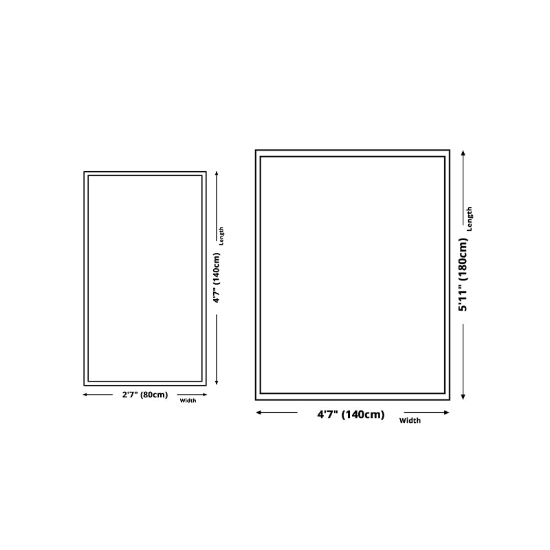 Nordic Area Rug Polyester Carpet Washable Indoor Rug for Bedroom Living Room