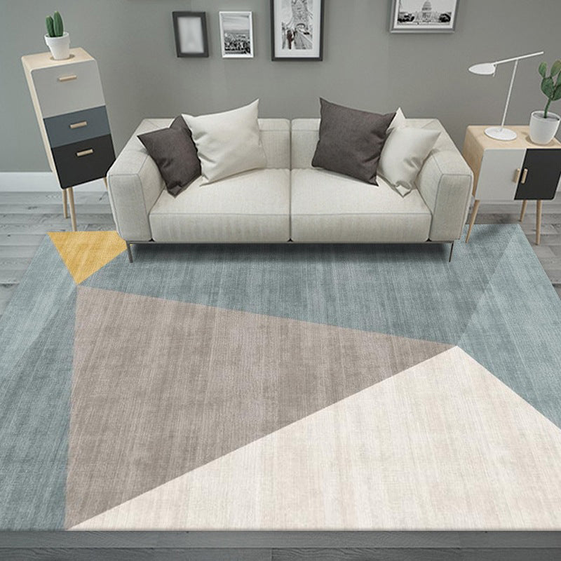 Magnificent Modern Rug Orange Color Piece Rug Stain Resistant Rug for Living Room