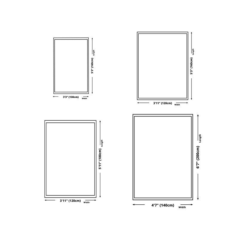 Apricot Striped Rug Polyester Modern Rug Washable Rug for Home Decor