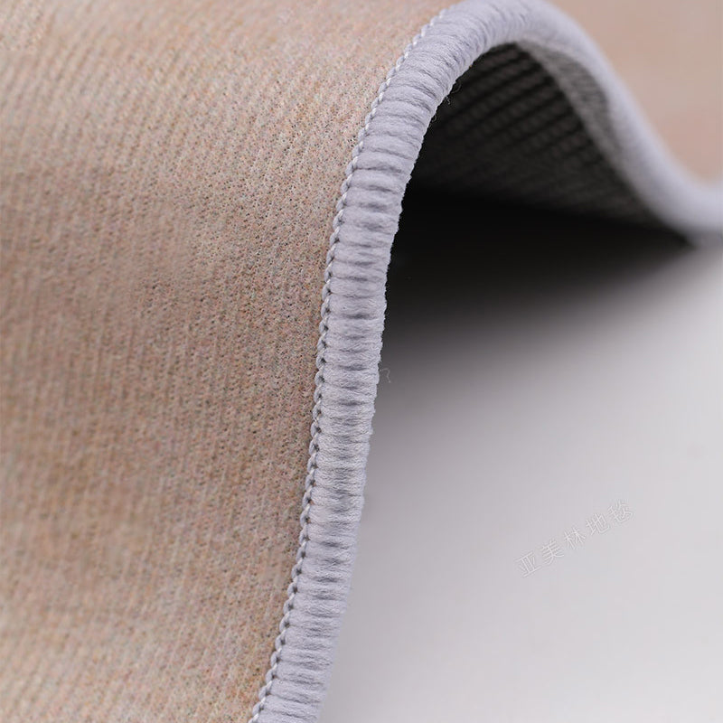 Donker oranje Noordse vloerkleed Polyester kleurblokkleed wasbaar tapijt voor salon