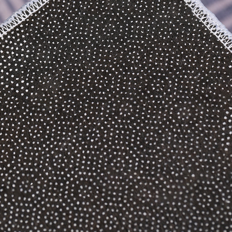 Donker oranje Noordse vloerkleed Polyester kleurblokkleed wasbaar tapijt voor salon