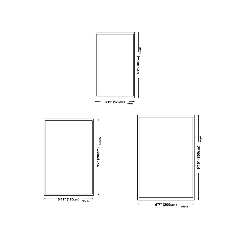 White Modern Rug Polyester Line Area Rug Non-Slip Backing Rug for Drawing Room