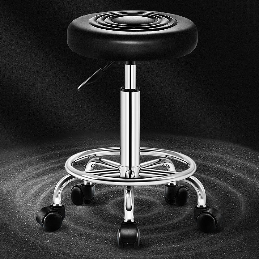 Sgabello da bar Bristol sgabello regolabile in pelle contemporanea con round