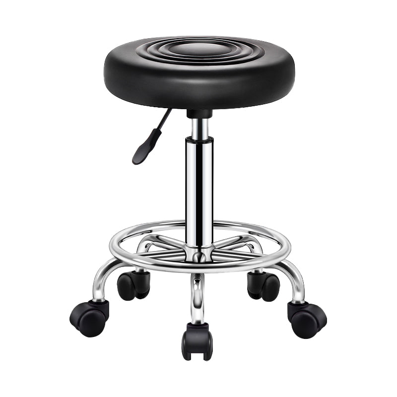 Sgabello da bar Bristol sgabello regolabile in pelle contemporanea con round