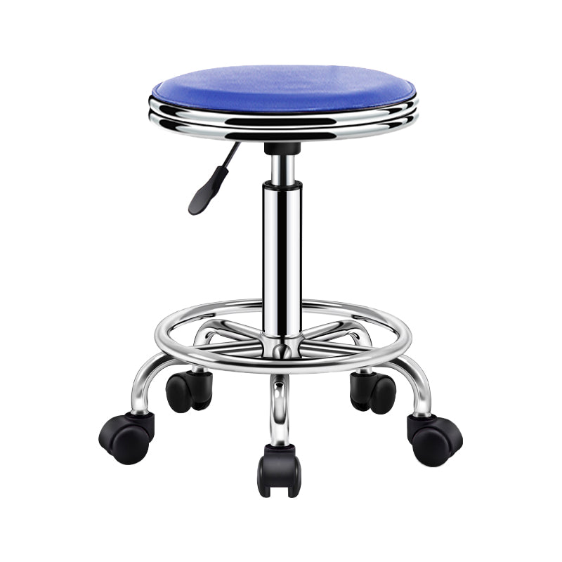 Sgabello da bar Bristol sgabello regolabile in pelle contemporanea con round