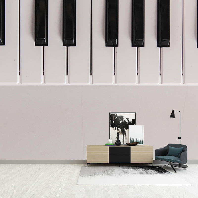 Living Room Mural Piano Photography Decorative Environment Friendly Mural
