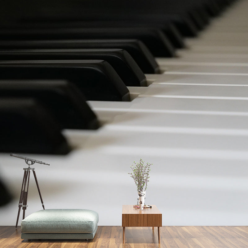Piano Mural Horizontal Photography Decorative Environment Friendly for Home Decor